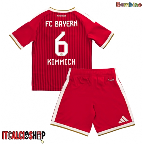 Bayern Munich Joshua Kimmich #6 Prima Maglia Bambino 2026-27 Manica Corta (+ Pantaloni corti)
